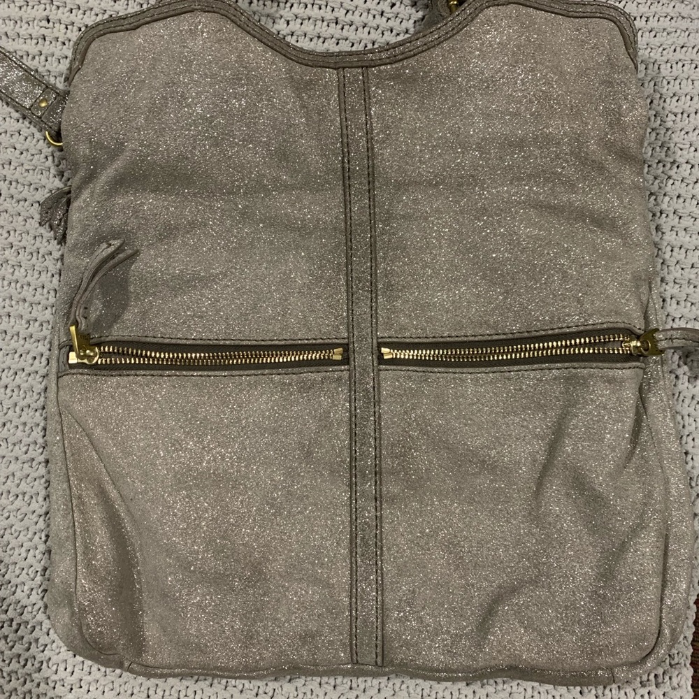 Fossil metallic crossbody